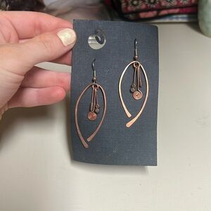 Copper earrings